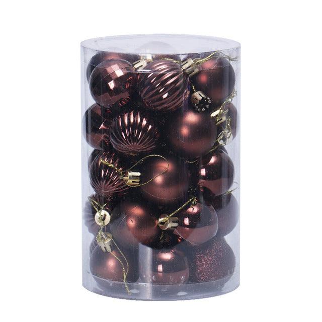 Colverro™ Set of 34 Christmas Ball Ornaments 4 cm in Rich Colors
