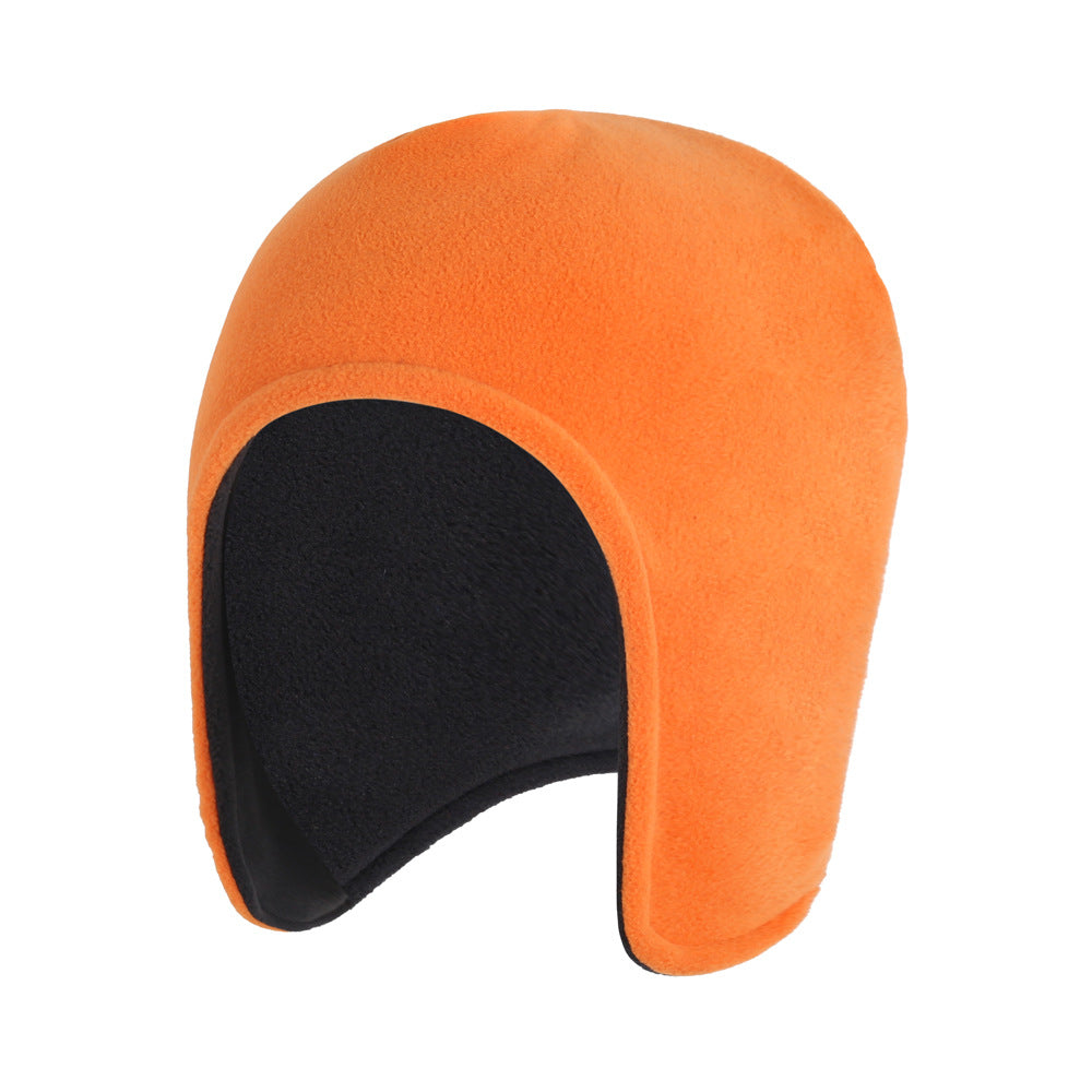 Polar fleece cap with ear flaps