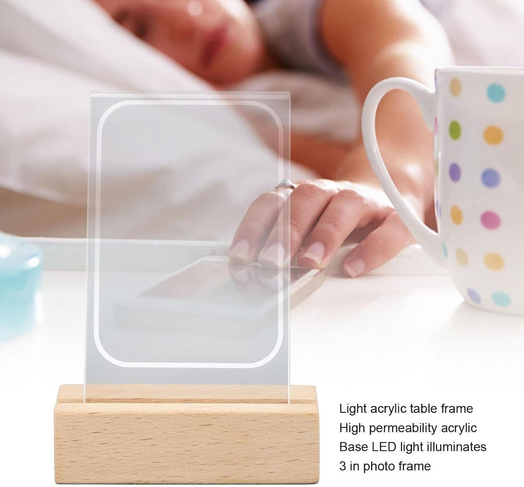 Colverro™ Light-Up Photo Frame with Three Slots for Photos and Tickets
