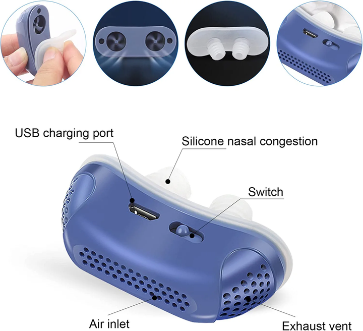 Colverro™ Mini Anti-Snoring Device with Gentle Micro Airflow