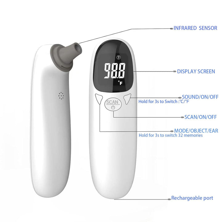 Colverro™ Infrared Pet Thermometer with One-Second Ear Reading