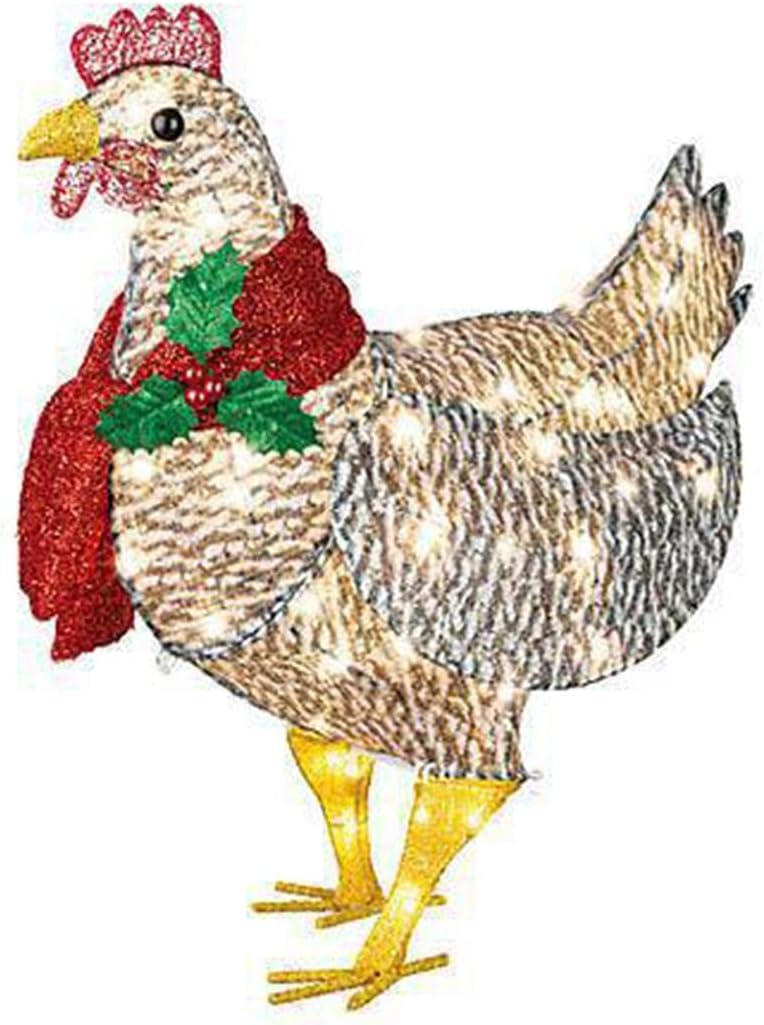 Colverro™ LED Chicken with Scarf Christmas Light for Indoors and Outdoors
