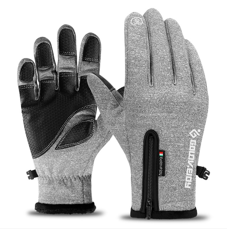 Colverro™ Fleece Thermal Gloves with Zipper Cuff and Touchscreen Tips