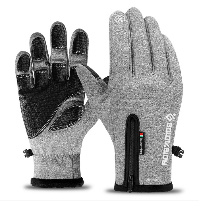 Colverro™ Fleece Thermal Gloves with Zipper Cuff and Touchscreen Tips