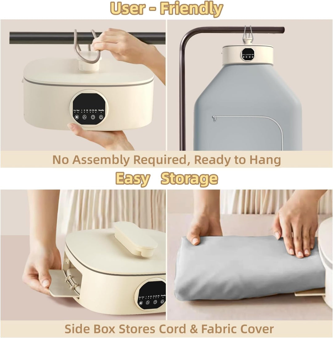 Colverro™ Portable 800W Clothes Dryer and Space Heater with Timer