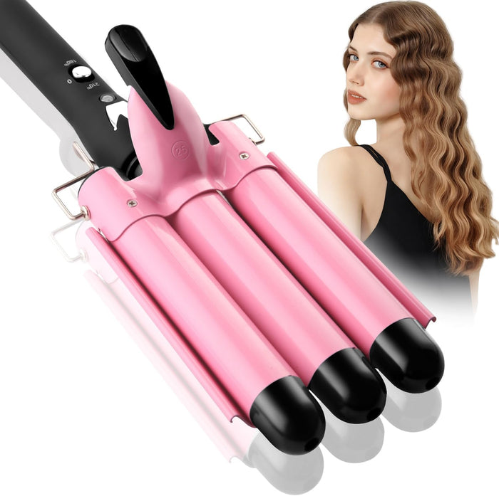 Colverro™ 3 Barrel Curling Iron Hair Waver with LCD and Ceramic Coating