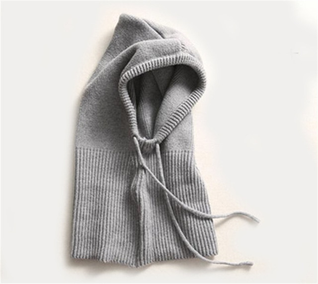 Colverro™ Hooded Knit Winter Hat with Adjustable Drawstrings