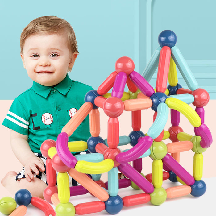 Colverro Magnetic Sticks and Balls Building Set for Kids