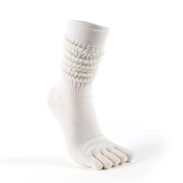 Colverro Non-Slip Pilates Toe Socks with Slouchy Scrunch Leg