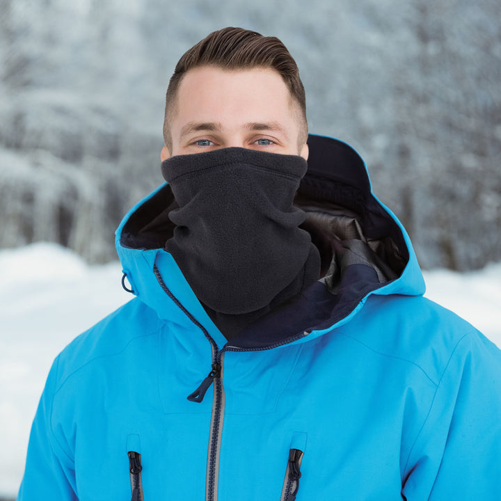 Fleece Neck Gaiter Scarf with Half Face Cover for Winter