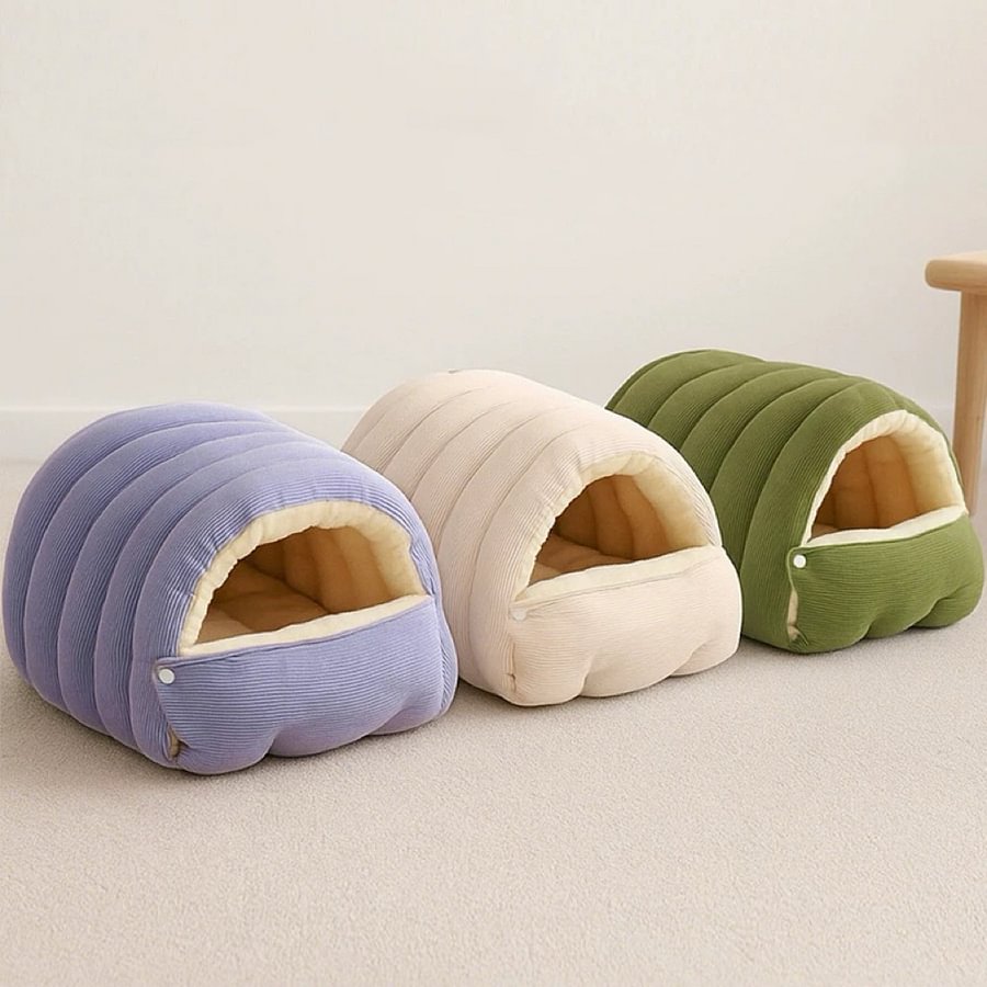 Colverro™ Puffer Jacket Pet Bed with Warm Fleece Lining
