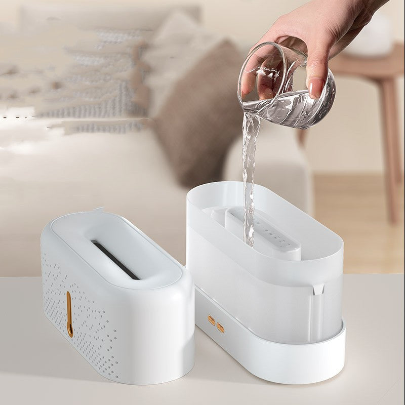 Ultrasonic Flame Aromatherapy Diffuser with Essential Oils, 200 ml