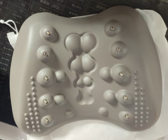 Curved foam lower back stretch pillow