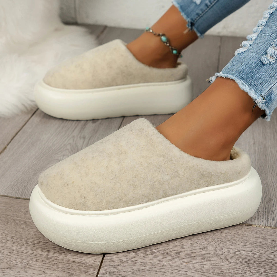 Colverro™ Plush Winter House Slippers for Women with Non-Slip Sole