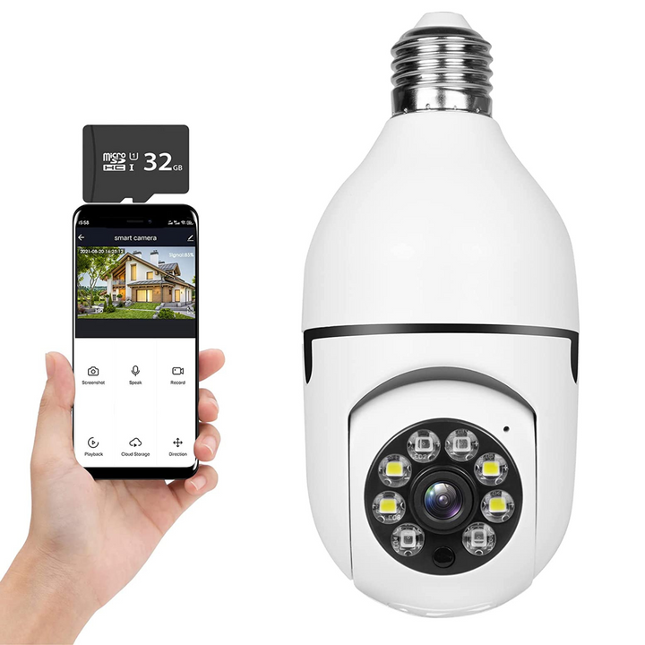 Colverro™ WiFi Light Bulb Security Camera with Night Vision