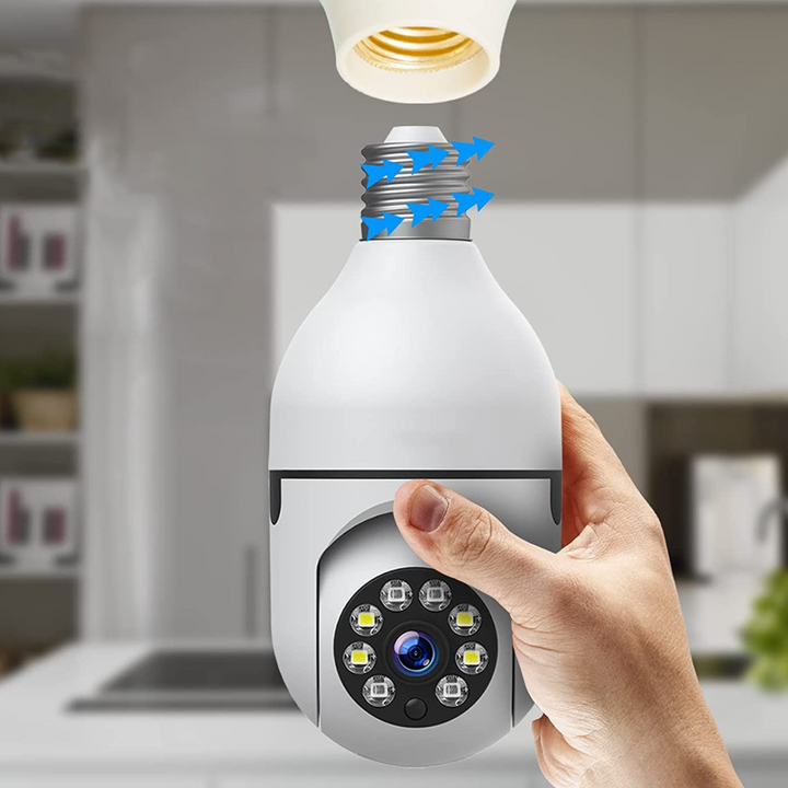 Colverro™ Light Bulb Security Camera with 360° View and Night Vision