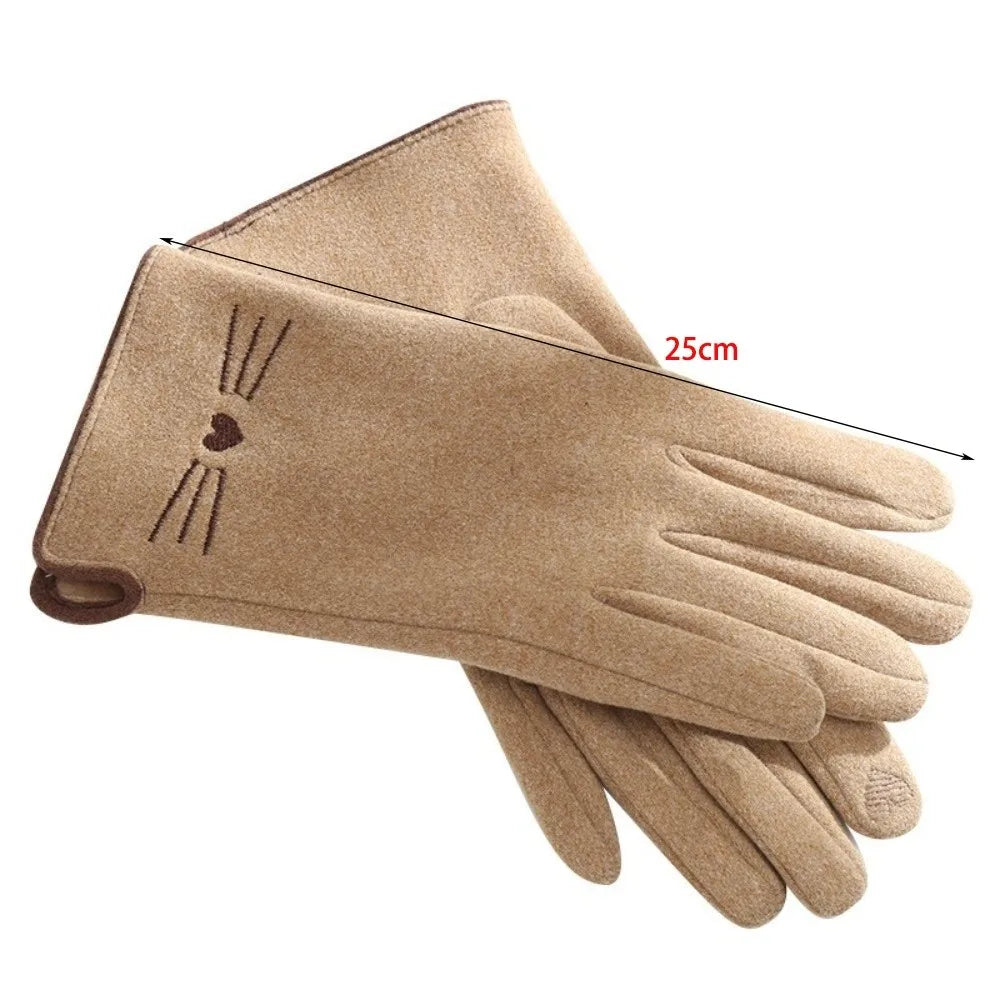 Colverro™ Cute Cat Touchscreen Winter Gloves for Women