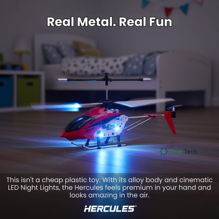 Colverro™ Remote Control Helicopter with LED Lights and Gyro Stabilizer