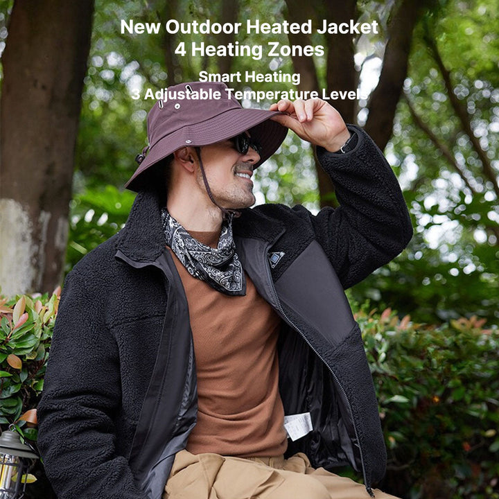 Colverro™ USB Heated Fleece Jacket with 4-Zone Heating and Dual Controls