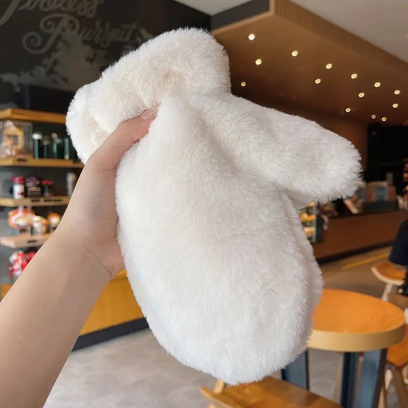 Colverro™ Fluffy Plush Mittens with Thick Warm Lining for Women