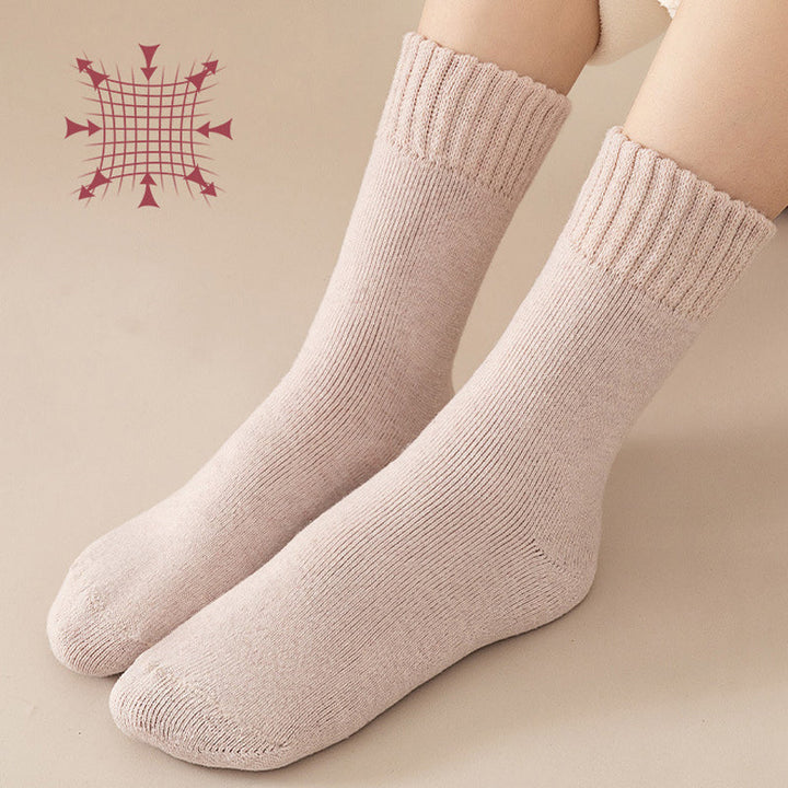 Colverro™ Fleece-Lined Thermal Socks for Women, Set of 3 Pairs