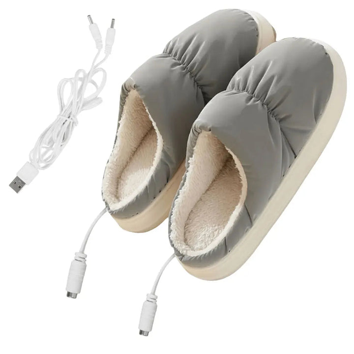 Colverro™ USB Heated Slippers with Soft Plush Lining for Cold Feet