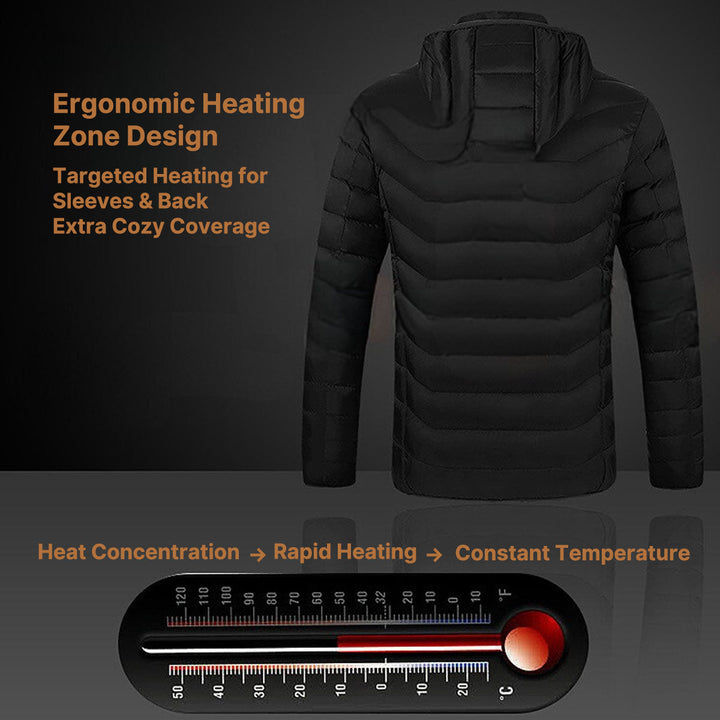 Colverro™ Unisex Heated Jacket with Carbon Fiber Heating &amp; Hood