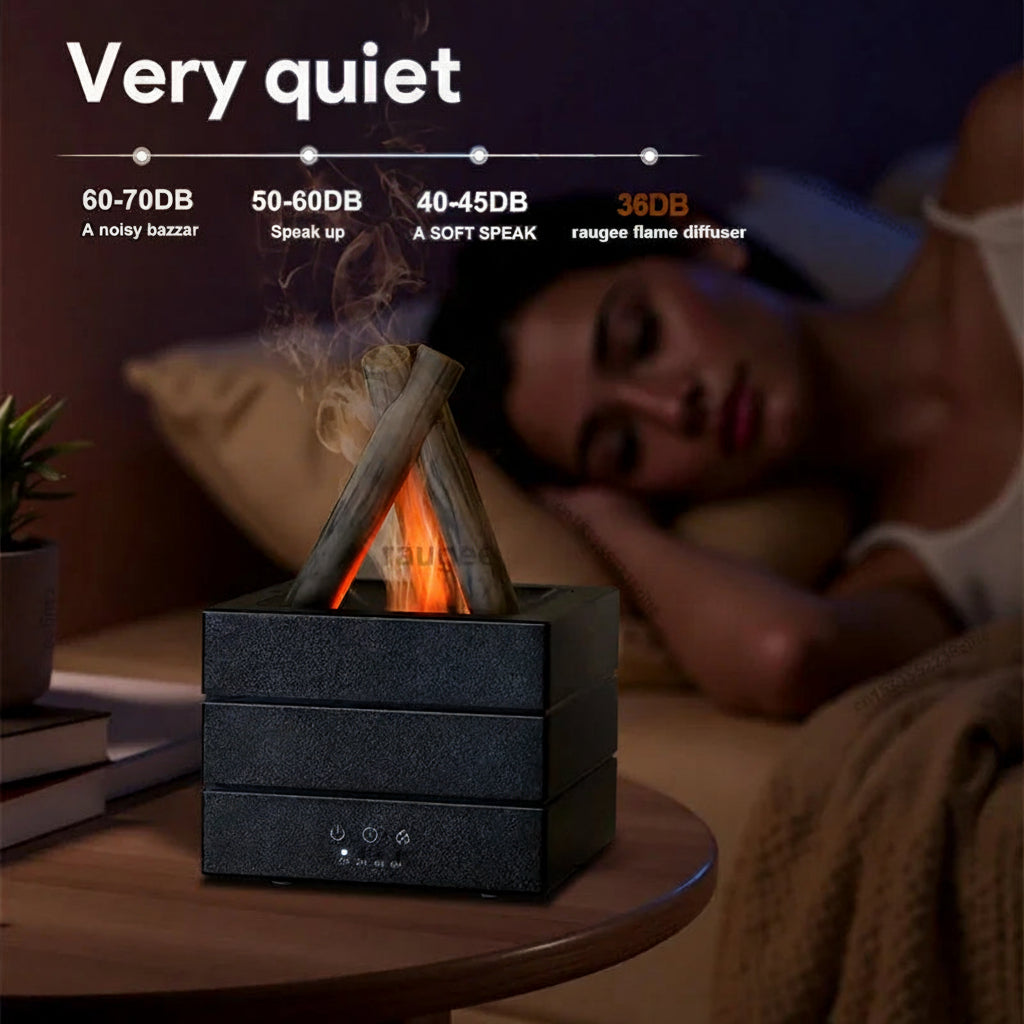 Colverro™ Flame Effect Aroma Diffuser and Humidifier with Remote