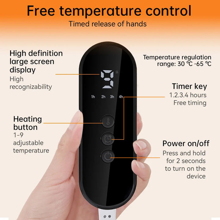 Colverro™ Plush Electric Foot Warmer with Remote and 9 Heat Levels