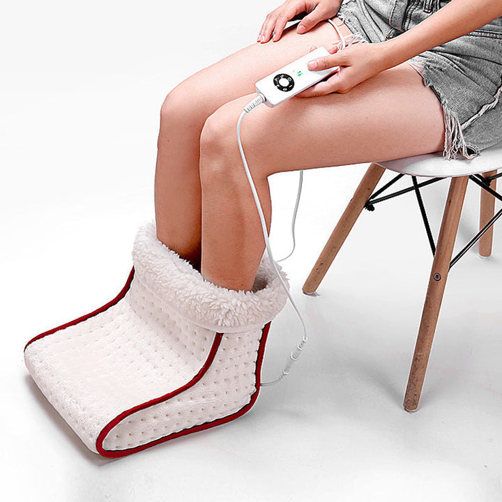 Colverro™ Electric Foot Warmer with Fluffy Lining &amp; Adjustable Heat