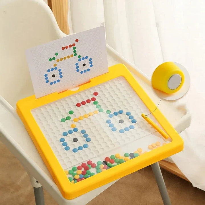 Colverro™ Large Magnetic Drawing Board for Kids with Pattern Cards