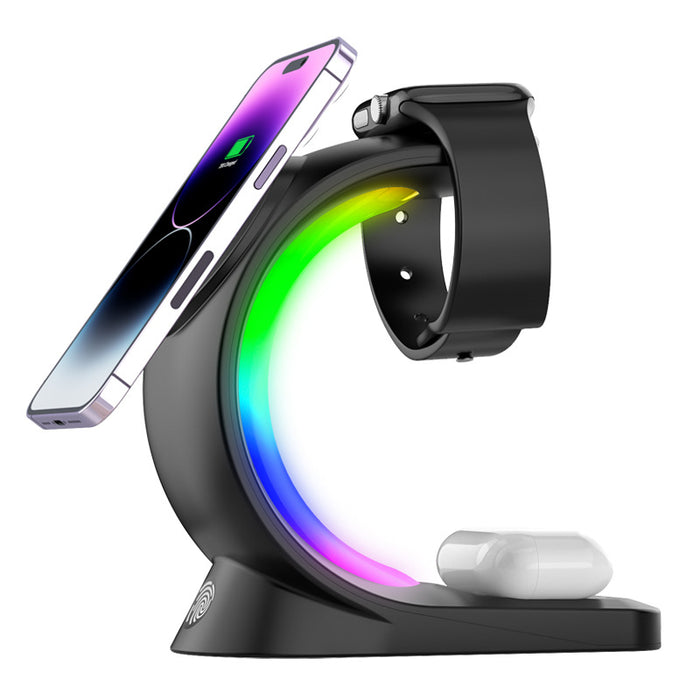 Colverro Magnetic Wireless Charging Station with RGB Mood Light