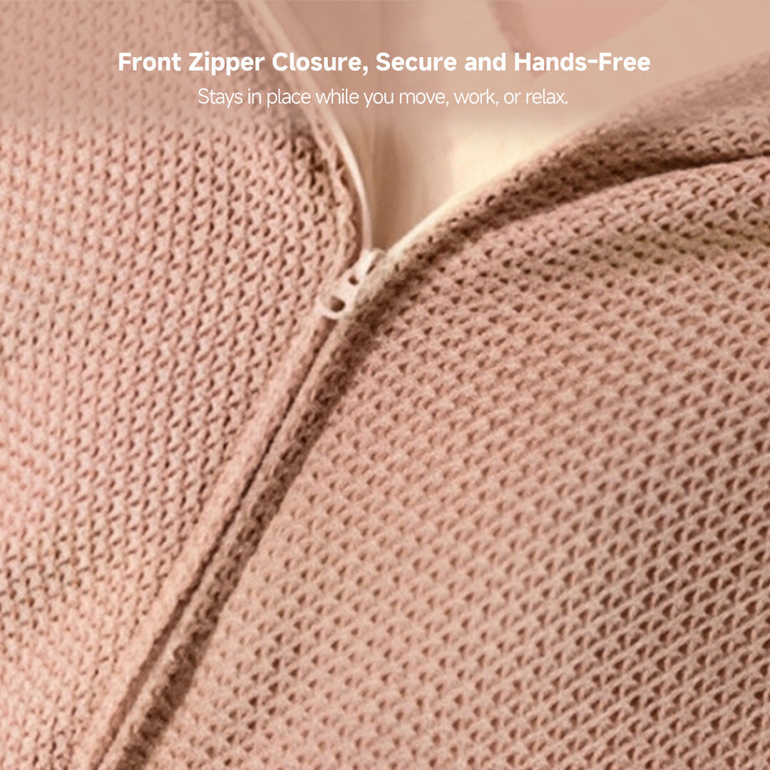 Colverro™ Hooded USB Heated Shawl with Zipper and 3 Heat Settings