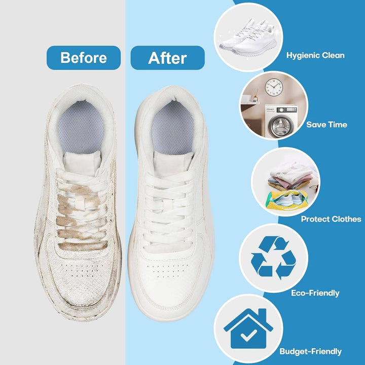 Colverro™ Sneaker Washing Bag with 1,000 Soft Bristles for Machine Washing
