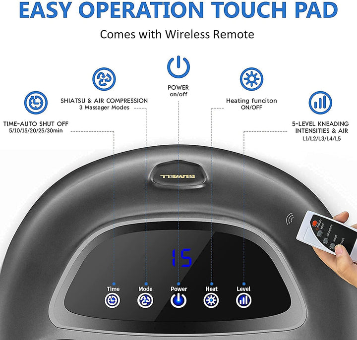 Colverro™ Shiatsu Foot Massager with Heat and Air Compression