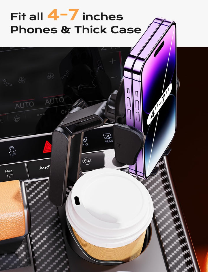 Colverro™ Cup Holder Phone Mount for Car with Adjustable Height