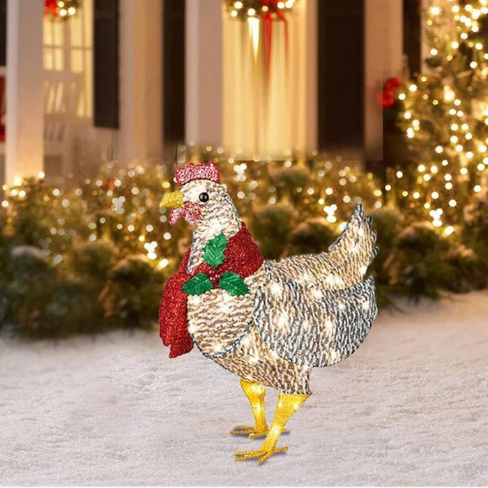 Colverro™ LED Chicken with Scarf Christmas Light for Indoors and Outdoors