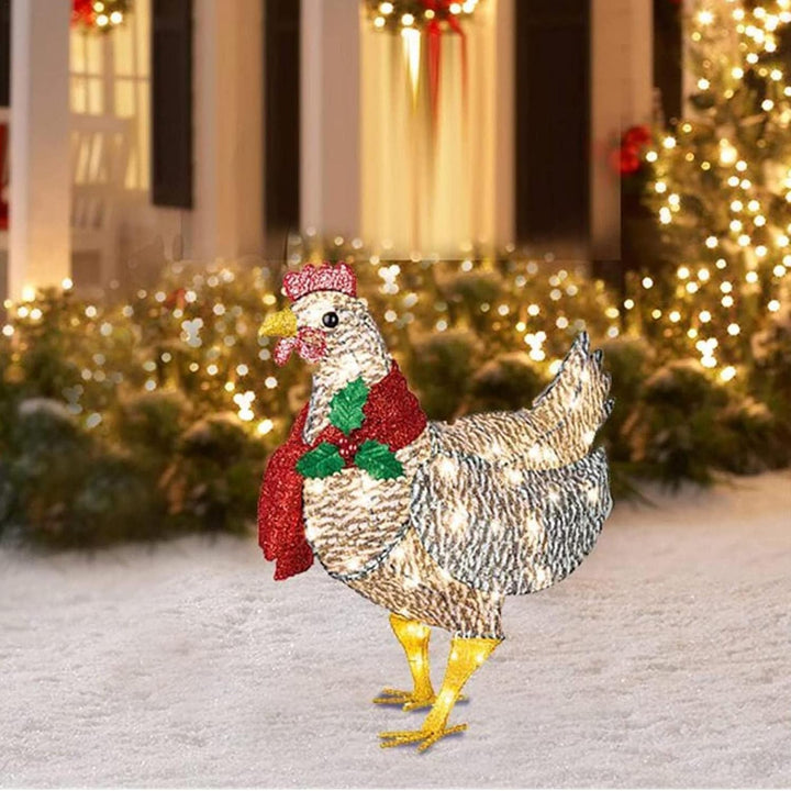 Colverro™ LED Chicken with Scarf Christmas Light for Indoors and Outdoors