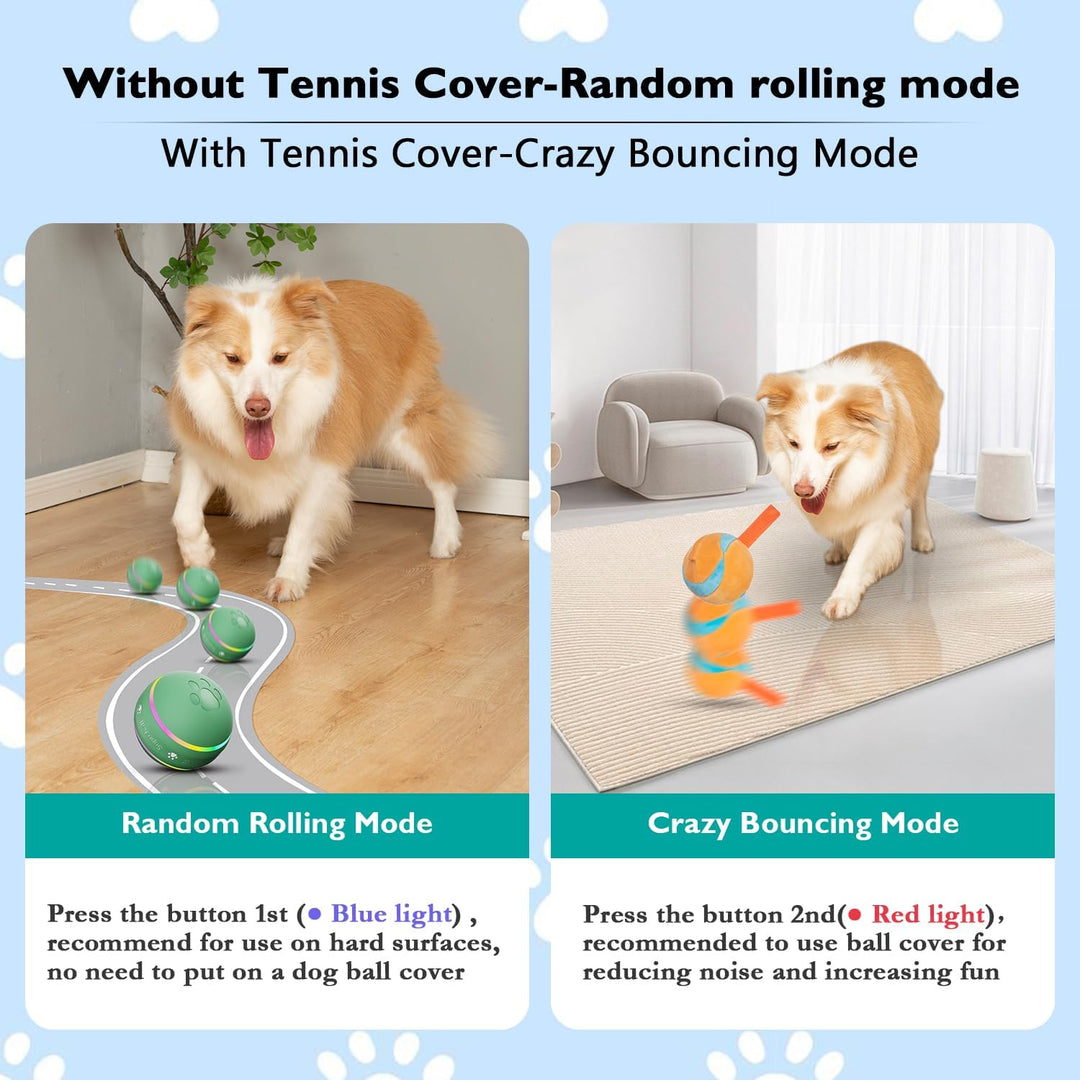 Colverro™ Self-Moving Dog Ball with Rolling and Bouncing Modes