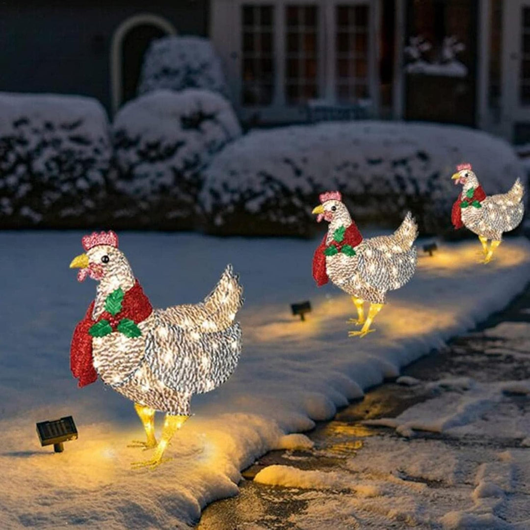 Colverro™ LED Chicken with Scarf Christmas Light for Indoors and Outdoors