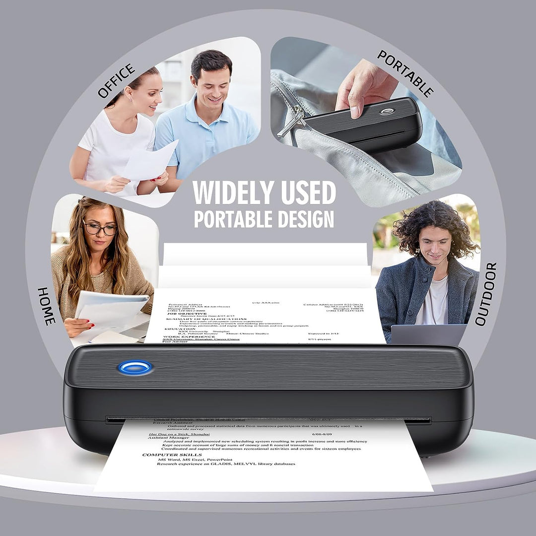 Colverro™ Portable Inkless Thermal Printer with Bluetooth and USB-C