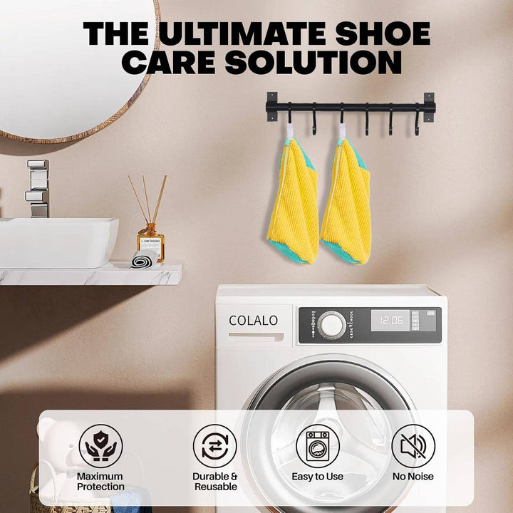 Colverro™ Sneaker Washing Bag with 1,000 Soft Bristles for Machine Washing