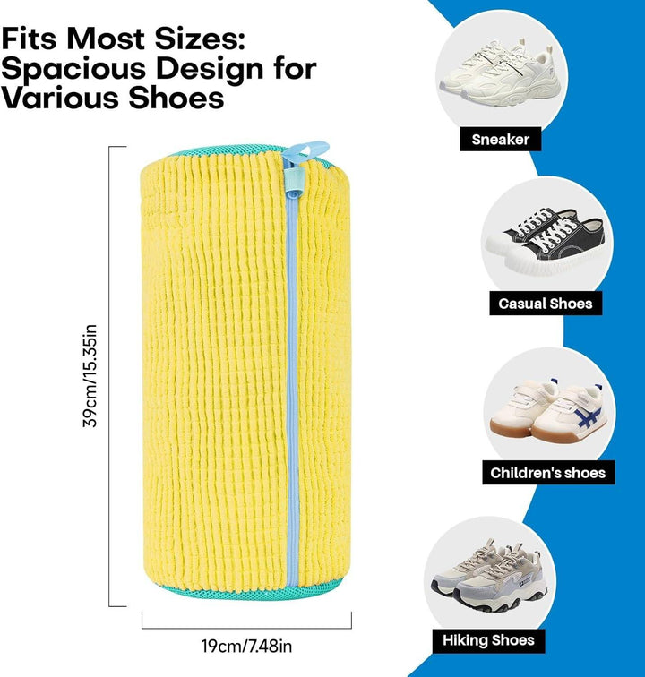 Colverro™ Sneaker Washing Bag with 1,000 Soft Bristles for Machine Washing