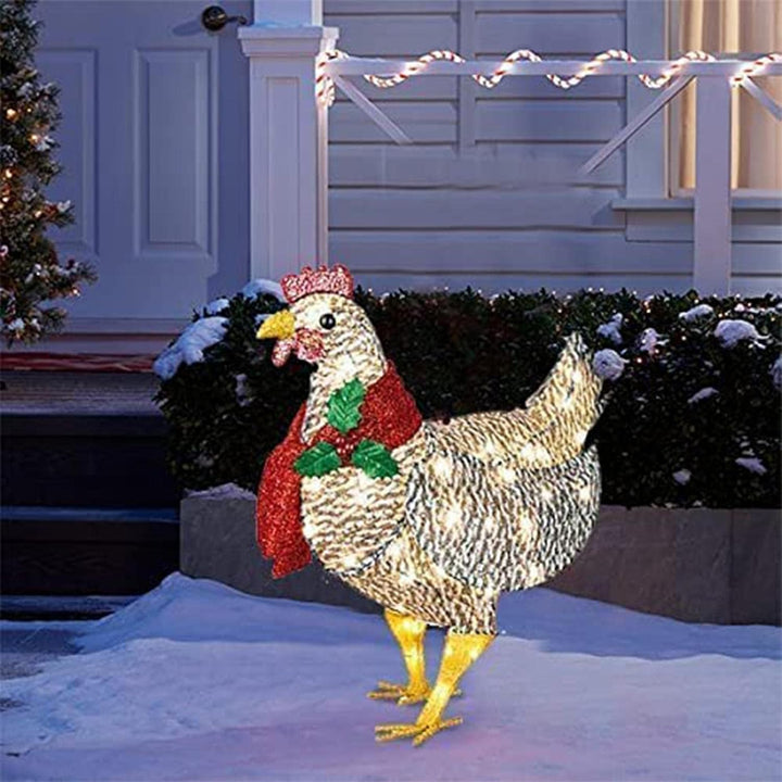 Colverro™ LED Chicken with Scarf Christmas Light for Indoors and Outdoors