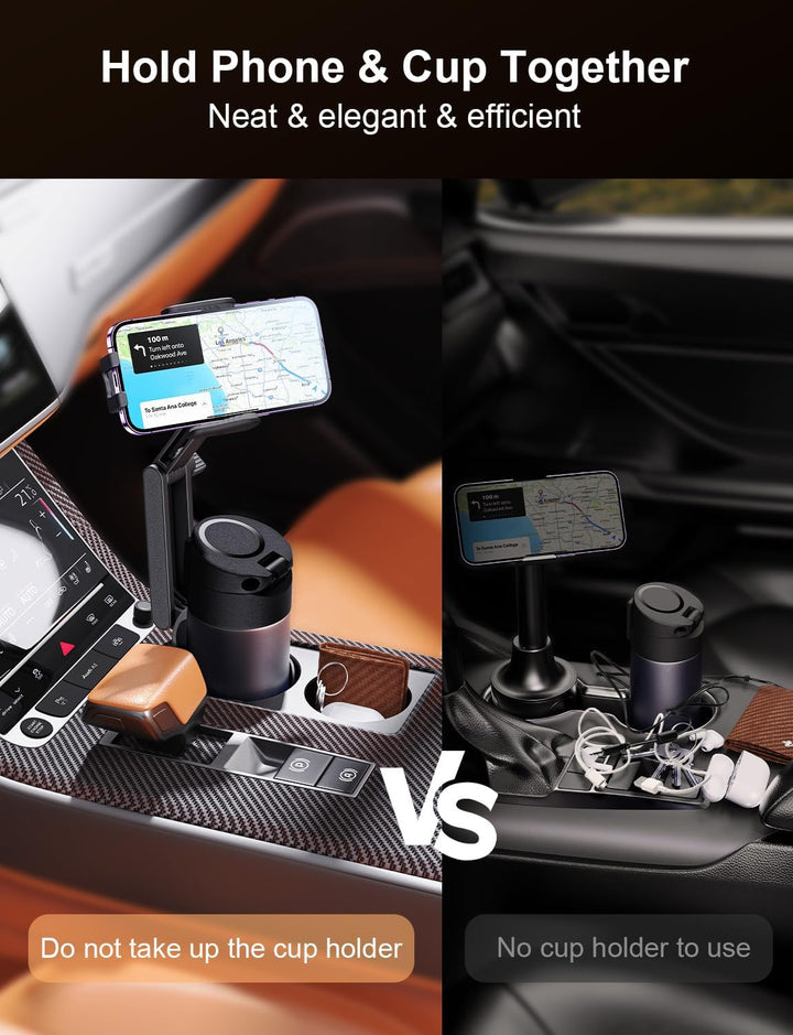 Colverro™ Cup Holder Phone Mount for Car with Adjustable Height