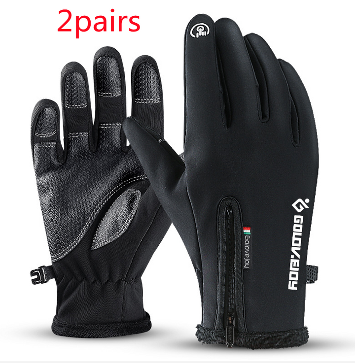 Colverro™ Fleece Thermal Gloves with Zipper Cuff and Touchscreen Tips