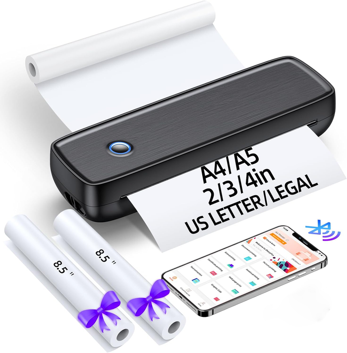Colverro™ Portable Inkless Thermal Printer with Bluetooth and USB-C