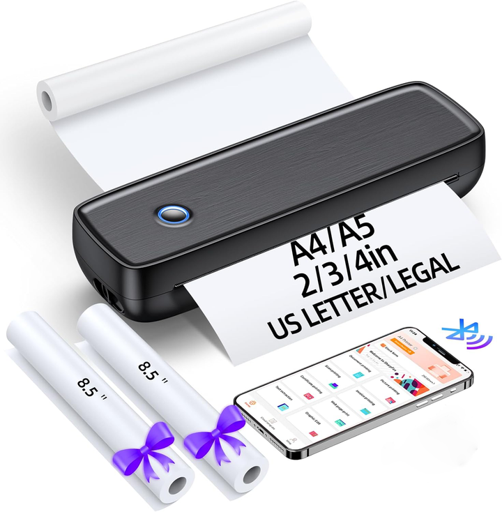 Colverro™ Portable Inkless Thermal Printer with Bluetooth and USB-C
