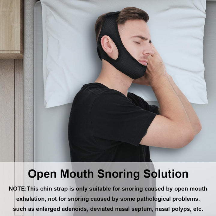 Colverro™ Adjustable Anti-Snoring Chin Strap with Breathable Fabric