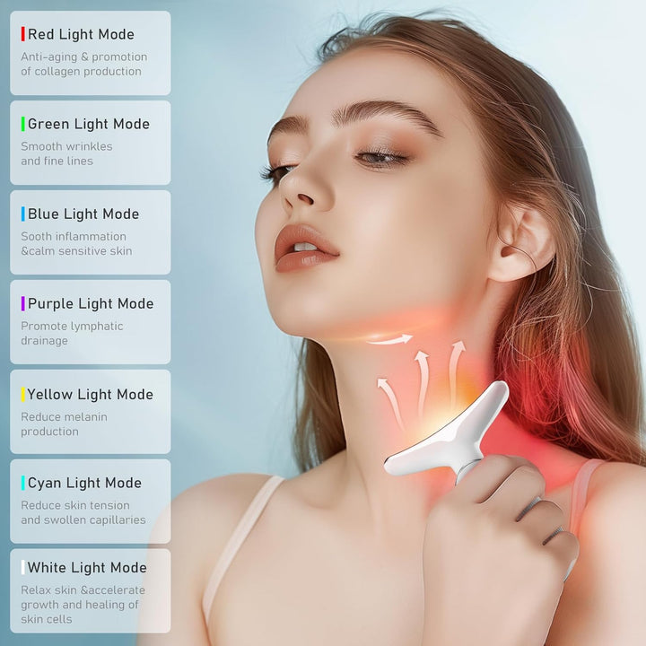 Colverro™ Heated Face and Neck Massager with 7 Light Modes